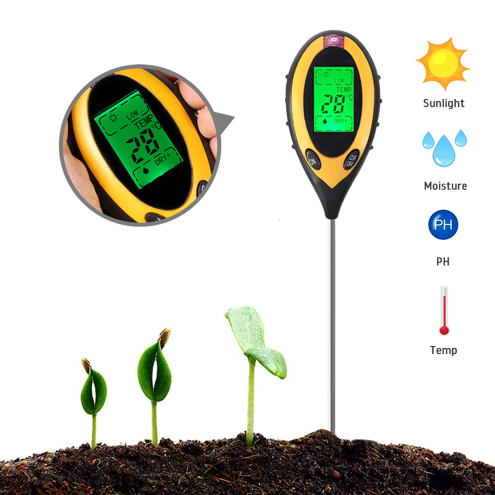 2-5 in 1 hydroponics Analyzer Plant Flowers Soil PH Tester Moisture Light Meter